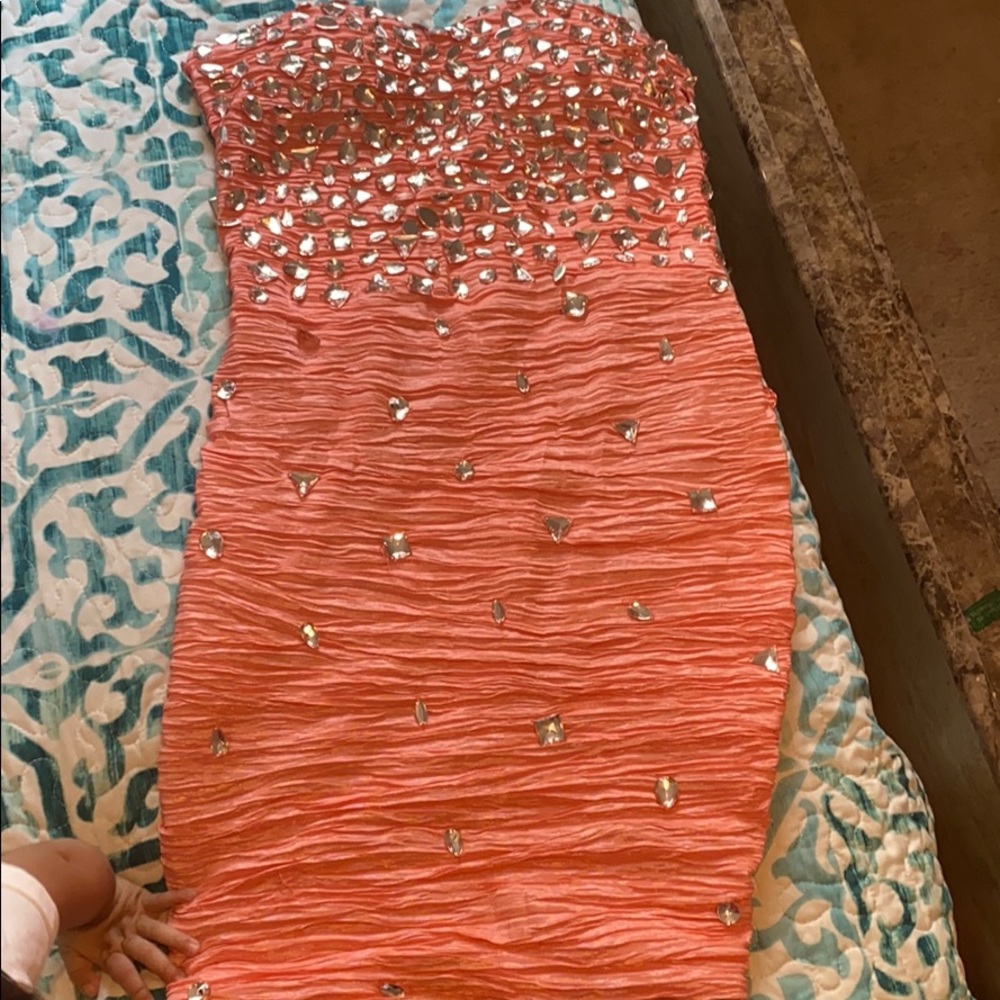 Coral dress